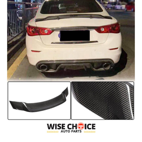 2010-2013 Infiniti G25 G35 G37 Carbon Fiber Rear Spoiler