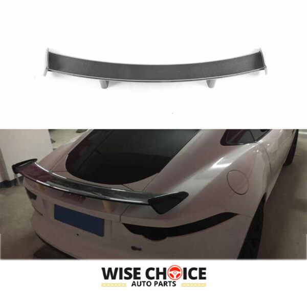 X152 Jaguar F-Type Coupe Carbon Fiber Rear Racing Spoiler - Aggressive design enhancing performance