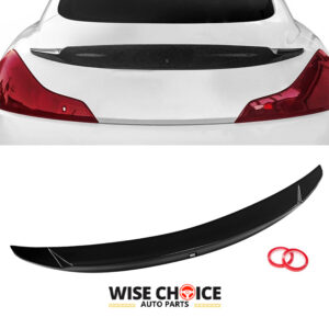 High-quality V36 Infiniti G37/Q60 Coupe Carbon Fiber Rear Spoiler showcasing superior fit and finish.