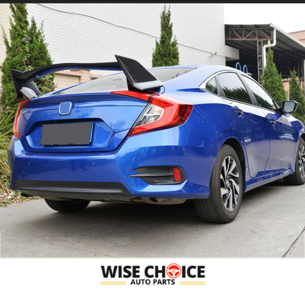 2016-2021 Honda Civic Type-R with Carbon Fiber Rear Spoiler Installed