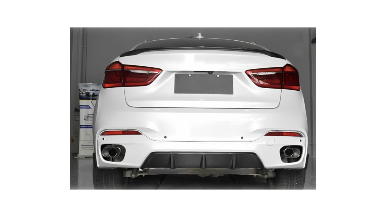 BMW X6 M-Sport 2015-2019 model equipped with F16 Carbon Fiber Rear Diffuser