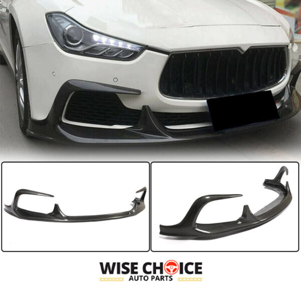 2014-2017 M157 Maserati Ghibli Sedan Carbon Fiber Front Lip