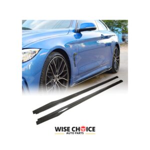 2014-2018 BMW 4 Series F32 | F33 models with M-tech Carbon Fiber Side Skirts installed, adding a sporty, stylish look