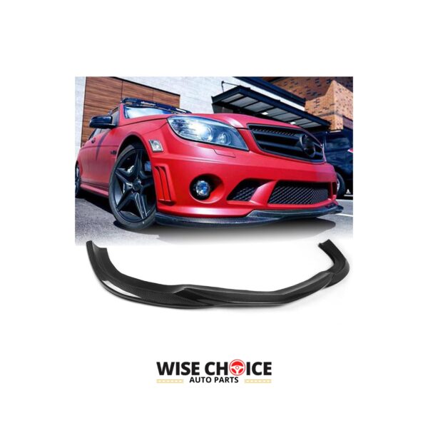 2007-2014 W204 M-Benz C-Class (C63 AMG) enhanced with Carbon Fiber Front Lip