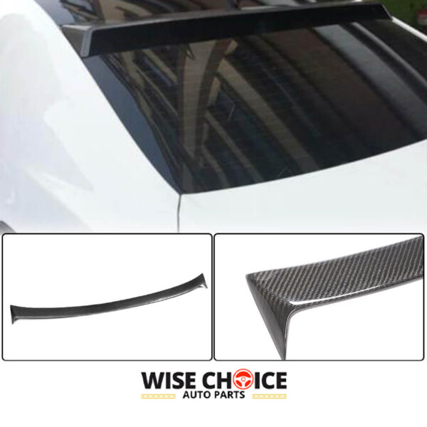 2014-2018 Cadillac ATS Sedan sporting a sleek Carbon Fiber Rear Roof Spoiler