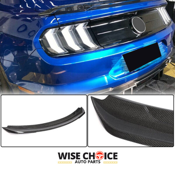 2015-2022 MK6 Ford Mustang GT/Shelby GT350R Coupe with Carbon Fiber Rear Spoiler