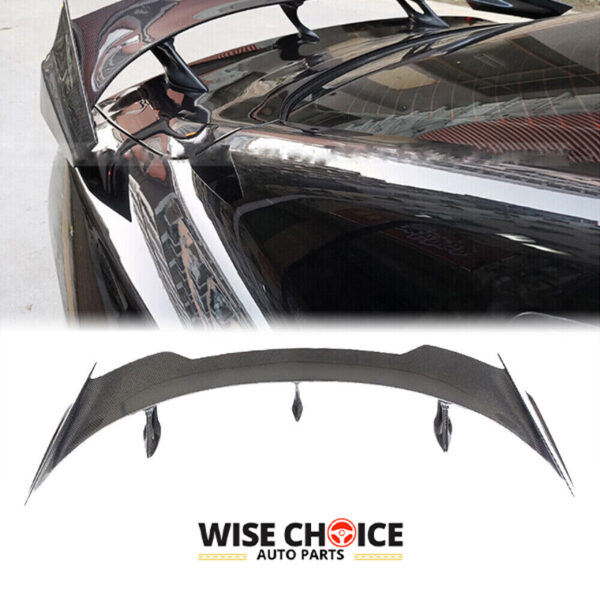 2015-2022 Ford Mustang equipped with a stylish, high-quality Carbon Fiber Rear Spoiler