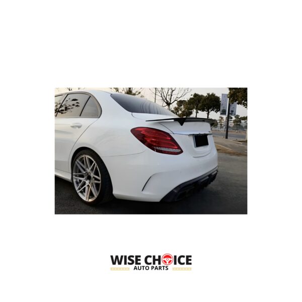 2012-2018 M-Benz CLS CLASS W218 Carbon Fiber Rear Trunk Spoiler on white background