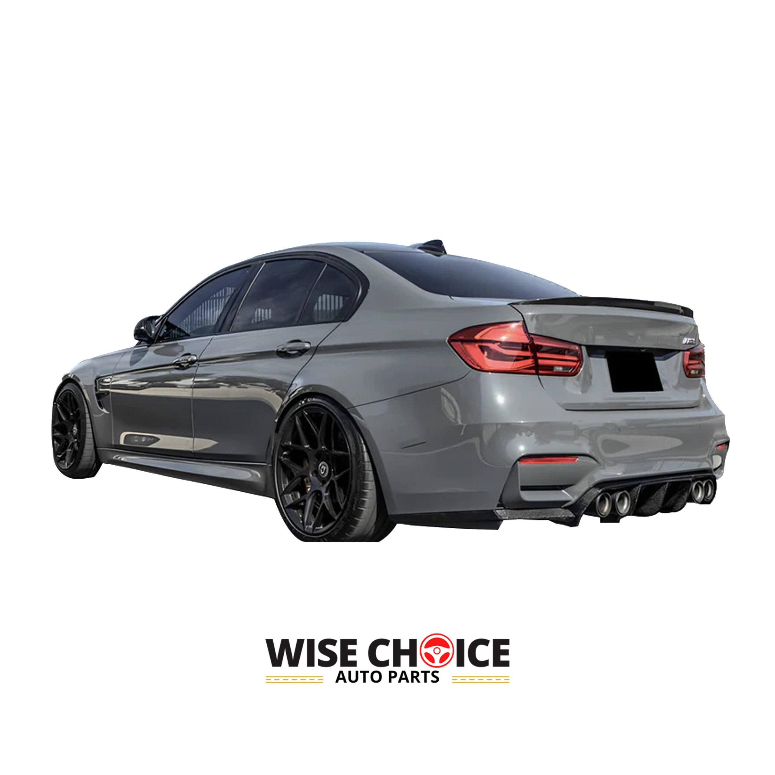 High-quality, aggressive F30 BMW 3 Series and F80 M3 carbon trunk spoiler for 2012-2018 models.