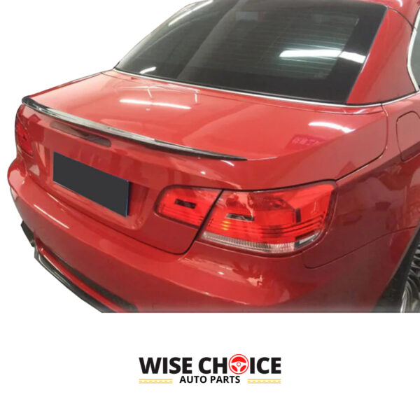 2006-2011 BMW 3 Series E93 Convertible with Unpainted Fiberglass Trunk Spoiler Lip