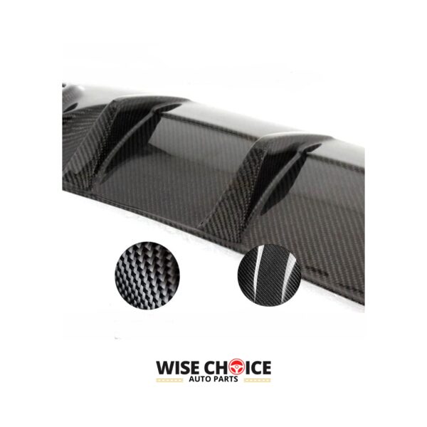 Dry Carbon Fiber Diffuser for 2007-2014 W204 Benz C Class models, including C300 Sport and C63 AMG