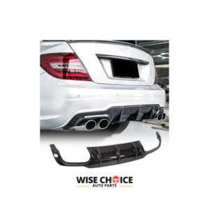 Dry Carbon Fiber Diffuser for 2007-2014 W204 Benz C Class models, including C300 Sport and C63 AMG