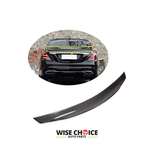 2007-2012 W221 M-Benz S Class Carbon Fiber Rear Trunk Spoiler