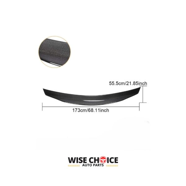 2007-2012 W221 M-Benz S Class Carbon Fiber Rear Trunk Spoiler