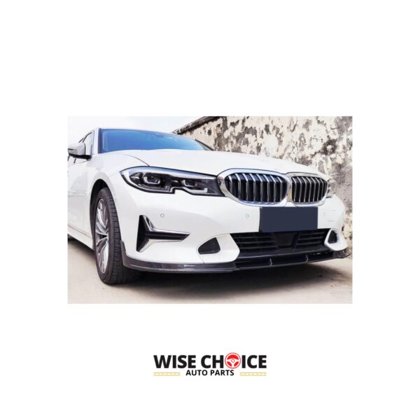 A sporty, sophisticated Carbon Fiber Front Lip on a 2019-2022 G20 BMW 3 Series Sedan