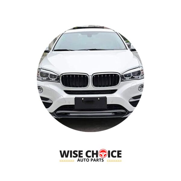 2015-2019 F16 BMW X6 xDrive35i sporting a high-quality Dry Carbon Fiber Front Lip from Wisechoice autoparts