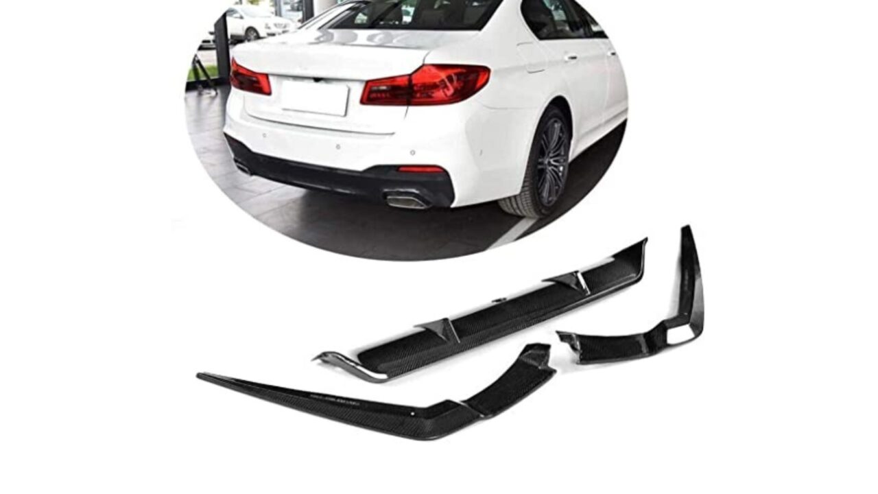 High-quality Carbon Fiber Rear Diffuser on BMW 5 Series G30 M-Sport Model