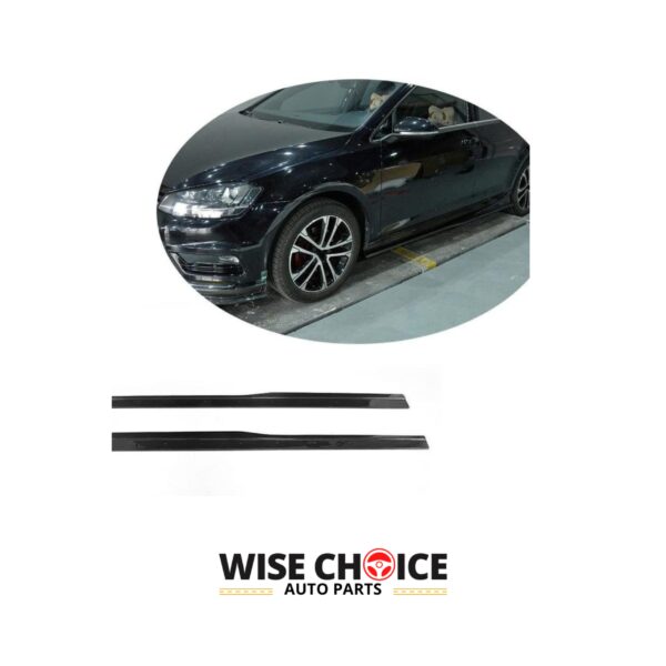 015-2017 VW Golf 7 R/R-Line with installed carbon fiber side skirts