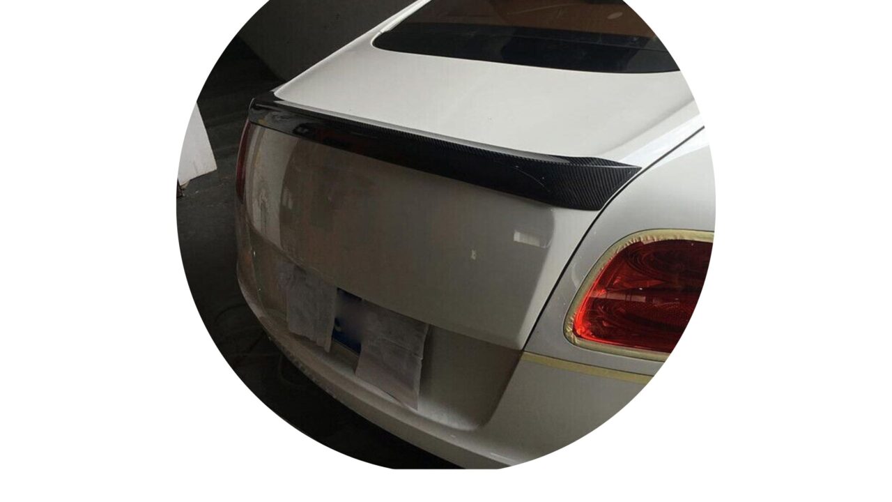 2012-2015 MK2 Bentley Continental GT Coupe with Carbon Fiber Rear Spoiler