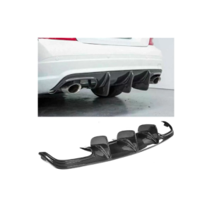 C63 AMG Carbon Diffuser - High-Quality 2007-2014 W204 M-Benz Rear Accessory