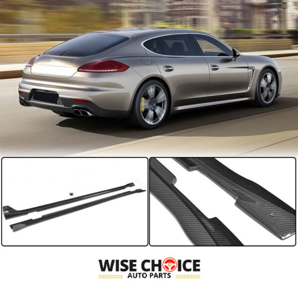 Porsche Panamera Hatchback Carbon Fiber Side Skirts