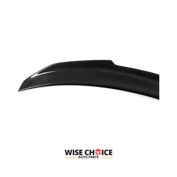 2006-2011 E90 BMW M3 Sedan Carbon Fiber Rear Trunk Spoiler - Side view