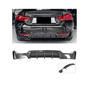 Enhance Your BMW 4 Series M-Sport with Carbon Fiber Rear Diffuser | F32 F33 F36