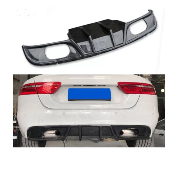 Upgrade with Jaguar XE Carbon Fiber Rear Diffuser for 2017-2019 Sedan Models