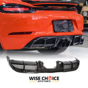 Porsche 718 Boxster/Cayman Carbon Fiber Rear Diffuser