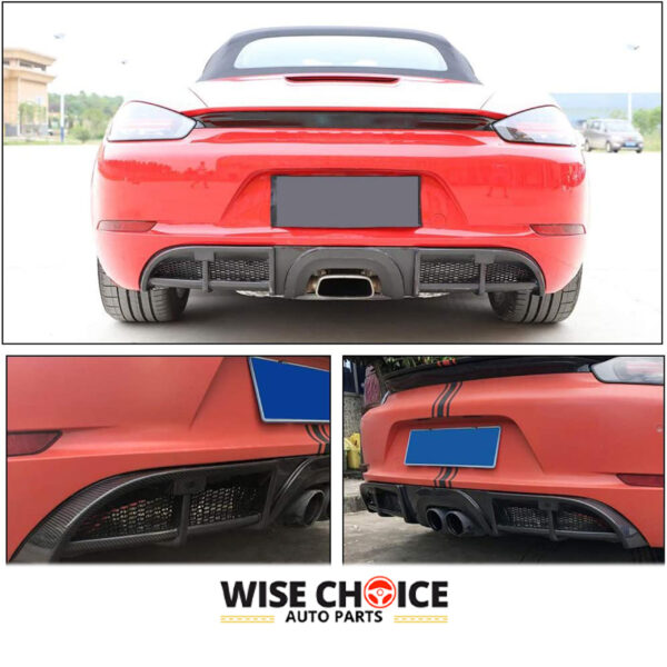 Porsche 718 Boxster/Cayman Carbon Fiber Rear Diffuser