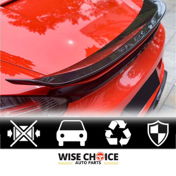 2016-2023 Porsche 718 Boxster Convertible Carbon Fiber Rear Spoiler - High-quality carbon fiber spoiler