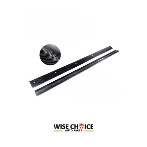 2007-2014 W204 M-Benz C Class Sedan with C63 AMG Dry Carbon Fiber Side Skirts Installed