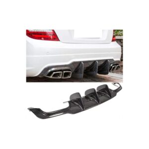 W204 Carbon Fiber Rear Diffuser | Mercedes C300 Sport/C63 AMG (2007-2014)