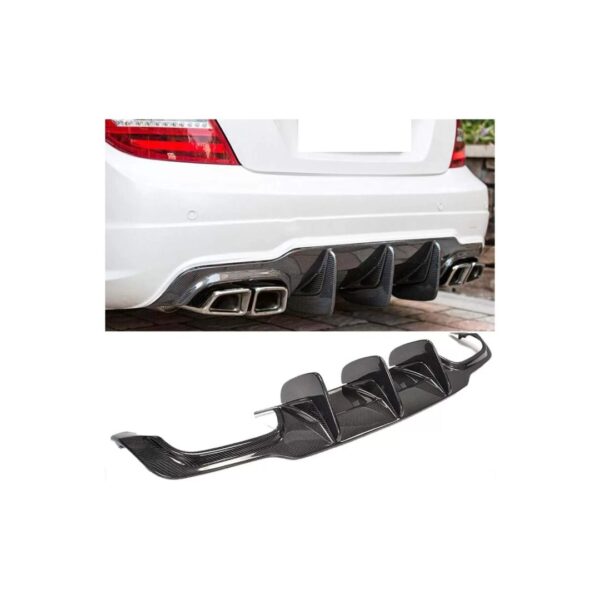 W204 Carbon Fiber Rear Diffuser | Mercedes C300 Sport/C63 AMG (2007-2014)