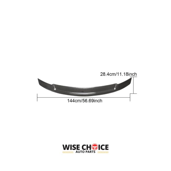 Carbon Fiber Rear Trunk Spoiler on a 2009-2012 W212 M-Benz E Class