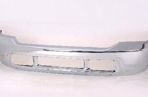 High-quality chrome front bumper for 1999-2004 Ford Super Duty trucks (F250, F350, F450).