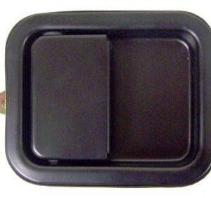 Brand new black left driver door handle for Wrangler 1997-2006 models, designed for easy installation and durability.