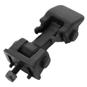 OEM replacement hood latch for 1997-2006 Jeep Wrangler in black.