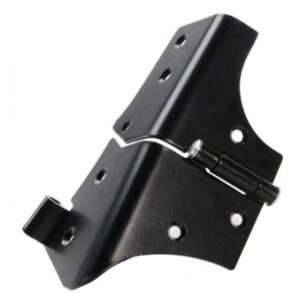 Jeep Wrangler 1997-2006 Windshield Frame Hinge Right Passenger in black.