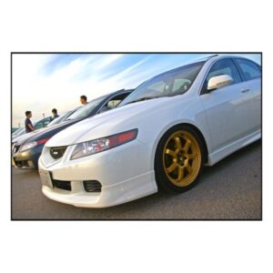 2004-2006 Acura TSX ASPEC Style Flat Black Front Bumper Lip