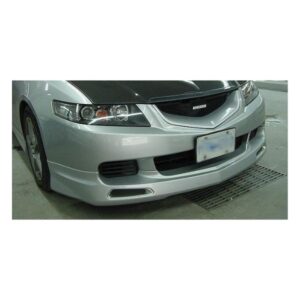 Mugen Style Front Bumper Lip for 2004-2006 Acura TSX in Ultralex Flat Black.