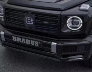 W464 G63 Brabus Style Front Lip with LED lights in unpainted high-quality plastic