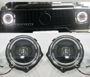 CW463 Black Halo Headlight Set for G-Class models G500, G550, G63 (1986-2006)