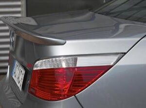 BMW E60 AC Schnitzer Trunk Spoiler - Flat Black, ABS Plastic, Unpainted