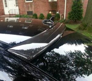 High-quality carbon fiber roof spoiler for C Class 2008-2015 W204 models, including C240, C250, C300, C350, and C63.