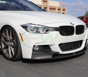 F30 Carbon M Performance Front Lip made of real carbon fiber with UV clear coat finish.