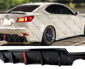 LED Shark Fin Power Diffuser for Lexus IS250 and IS350 in flat black