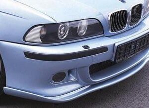 Hamann Front Lip for BMW 5 Series E39 M5, flat black finish, installed on vehicle