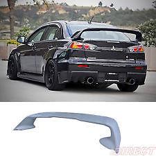 Lancer EVO Style Trunk Spoiler - Unpainted Plastic with Hardware Included