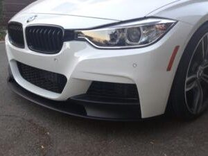 F30 M Performance Front Lip in flat black finish for BMW 3 Series models.